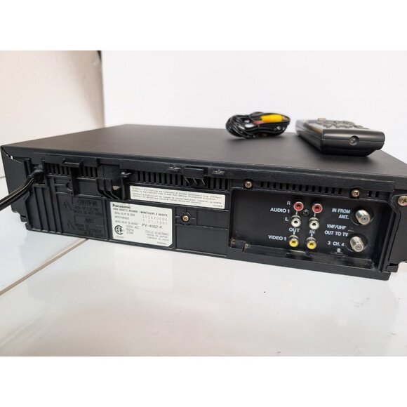 Panasonic Omnivision - Pv-4562 VCR - W Remote and Cables - TESTED WORKING - Picture 6 of 9